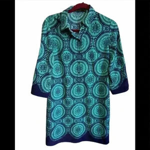 The Limited Blue and Aqua Dress Size Small